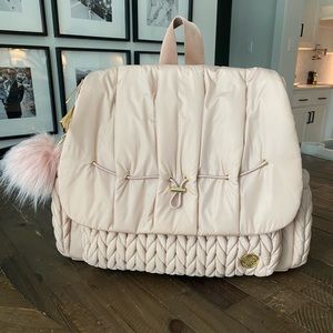 Happ Brand Levy diaper bag backpack in Dusty Rose